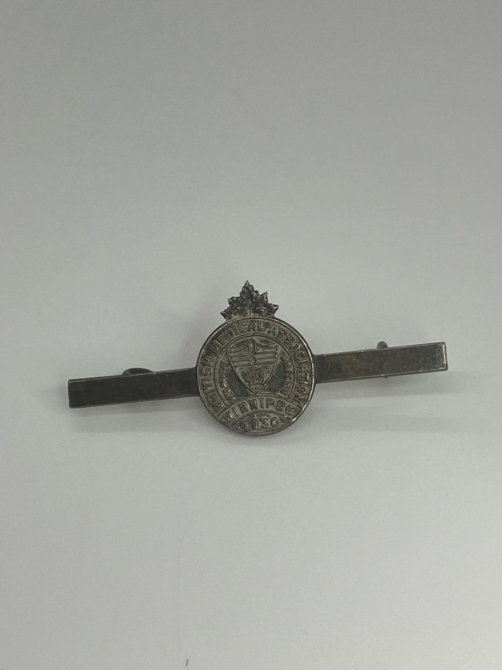 1930 British Medical Association Winnipeg Dingwall Delegate 925 Bar Pin /Badge